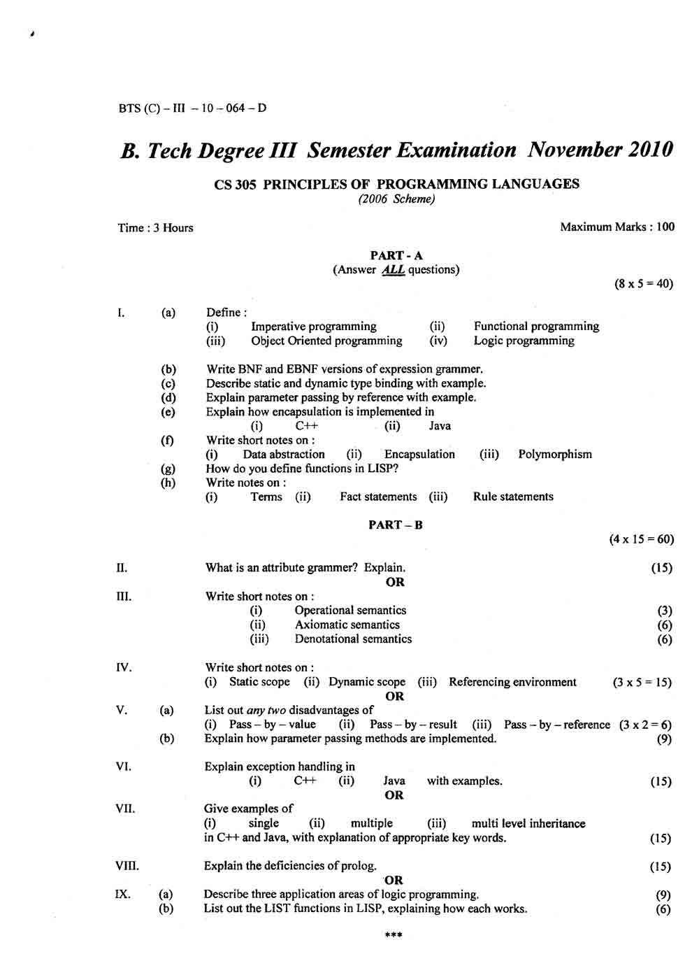 An Examination Of The Scheme Programming Language