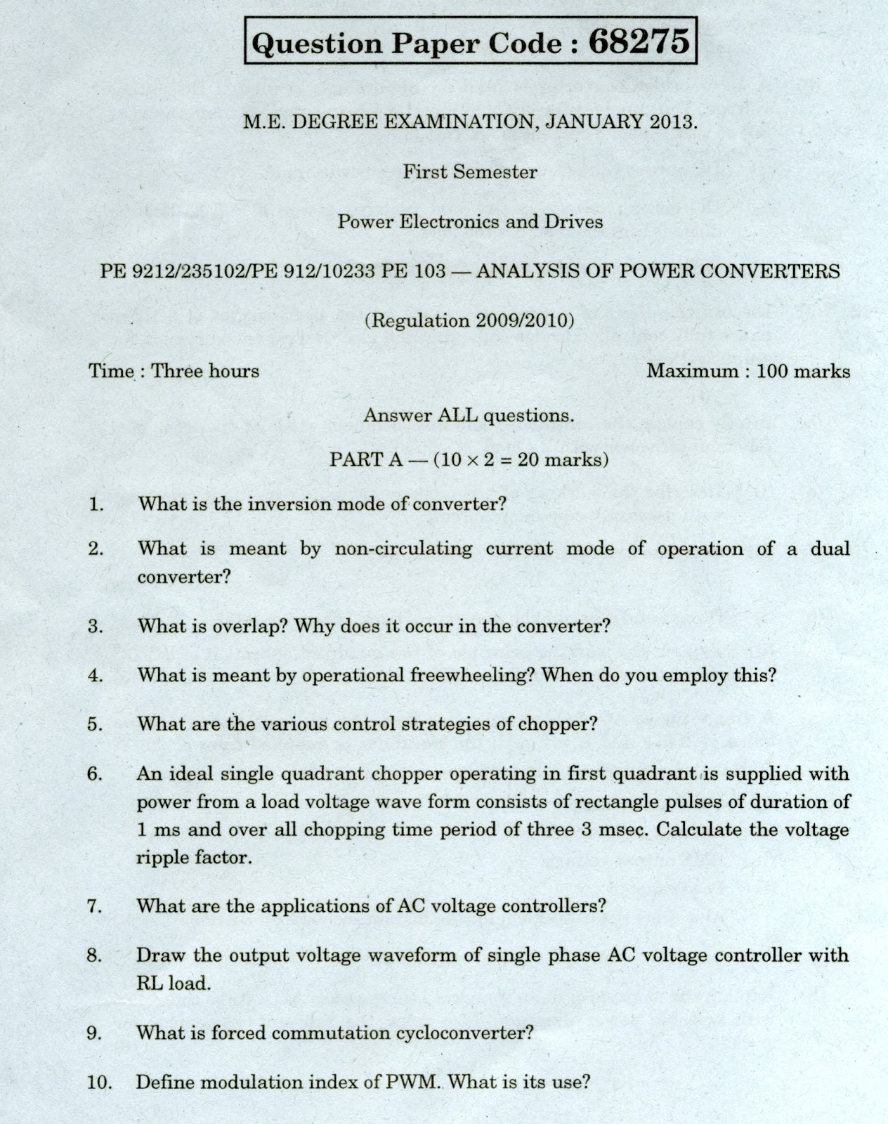 Anna University Mba Question Papers