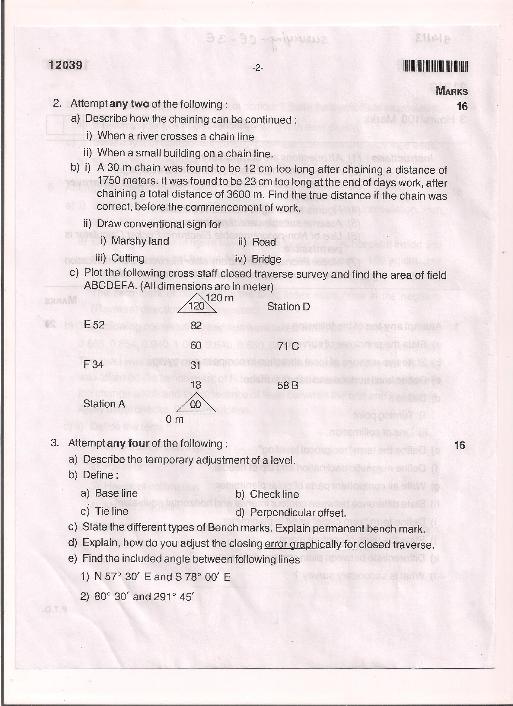 Maharashtra State Board Of Technical Education MSBTE Question Paper For ...