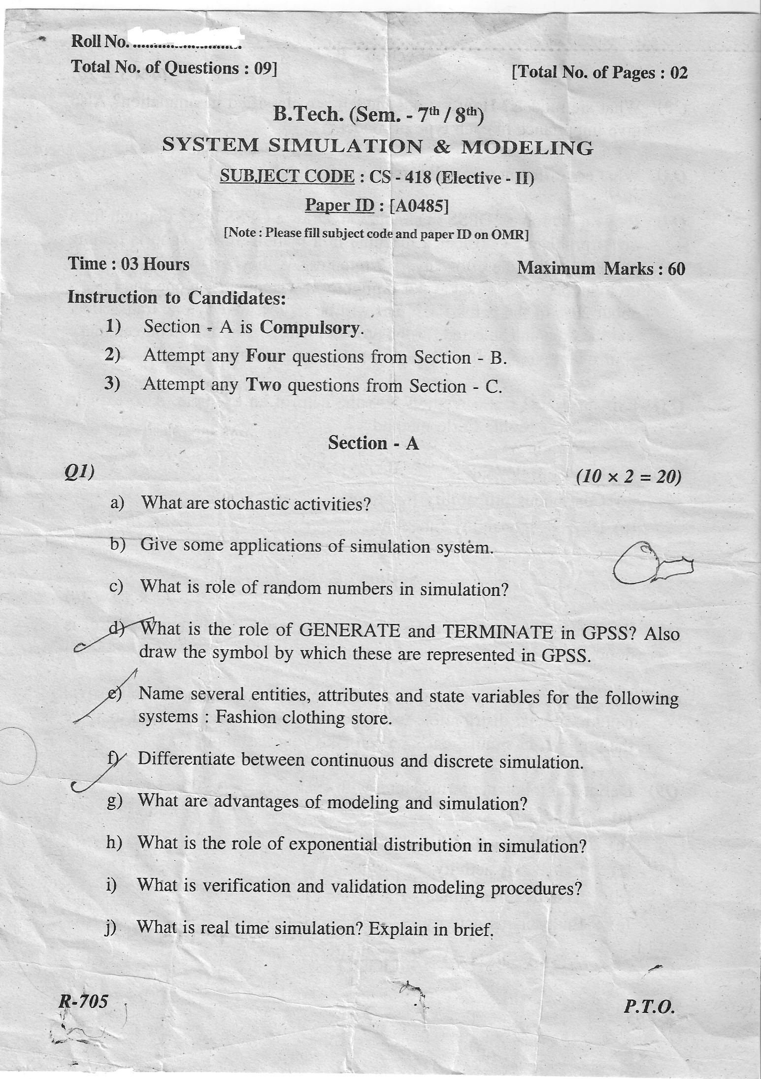 New SSM Exam Answers