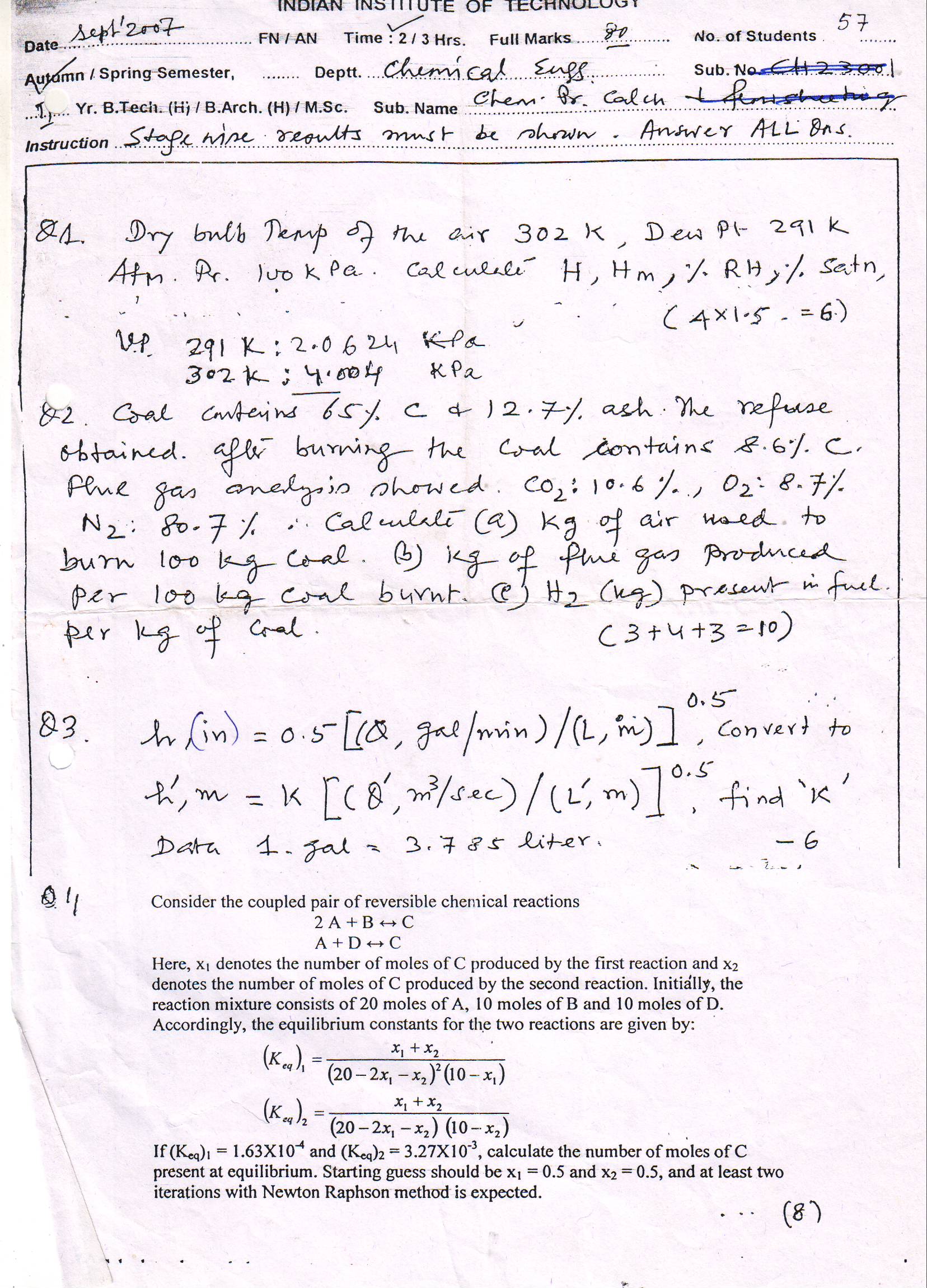 Engineering Calculation Paper